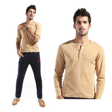 Men Basic Long Sleeve T-shirt Gray Dark Blue Yellow White Slim Cut T Shirt Tops P1 J4U66