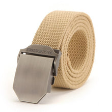 Men Buckle Waistband Handmade Military Canvas Casual Belts Cinturones Hombre J4U66