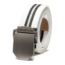 Men Buckle Waistband Handmade Military Canvas Casual Belts Cinturones Hombre J4U66