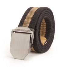 Men Buckle Waistband Handmade Military Canvas Casual Belts Cinturones Hombre J4U66