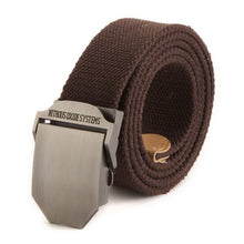 Men Buckle Waistband Handmade Military Canvas Casual Belts Cinturones Hombre J4U66