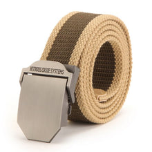 Men Buckle Waistband Handmade Military Canvas Casual Belts Cinturones Hombre J4U66