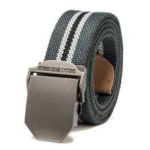 Men Buckle Waistband Handmade Military Canvas Casual Belts Cinturones Hombre J4U66