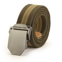 Men Buckle Waistband Handmade Military Canvas Casual Belts Cinturones Hombre J4U66