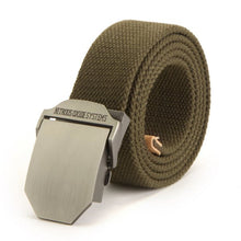 Men Buckle Waistband Handmade Military Canvas Casual Belts Cinturones Hombre J4U66