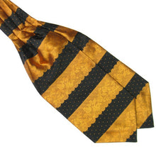 Men's Stripes Long Silk Scarves/Cravat Ascot Neck Ties Handkerchief J4U66