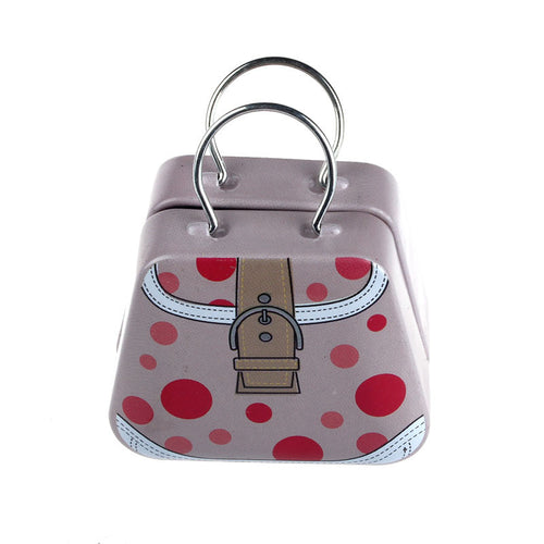 Cute Candy Jewelry Case Storage Box Mini Metal Capsule Handbag Tinplate Coin Bag Case J4U66