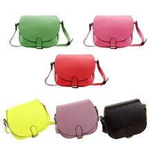 Fashion Women Leather Shoulder Bag Clutch Handbag Candy Color Portable Mini Tote Purse Hobo Messenger Bags J4U66