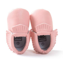 Newborn Baby Boy Girls Kids Tassel PU Leather Shoes Toddler Moccasin Soft Sole 0-18Months J4U66