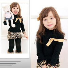 Princess Kids Baby Girls Long Sleeve One Piece Dress Bow Leopard Costume New J4U66