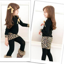 Princess Kids Baby Girls Long Sleeve One Piece Dress Bow Leopard Costume New J4U66