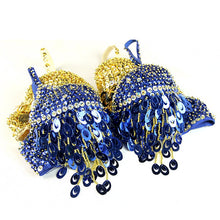 Pteris Belly Dance Beaded Crystal Sequin Bra Top Wine Bar Nightclub Rave DJ Dancewear 9 Colors J4U66