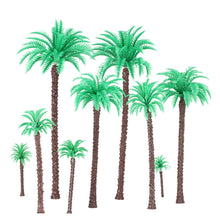 14pcs coconut palm trees model for railroad layout landscape scenery diorama miniatures tree model architectural model J4U66