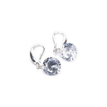 Elegant Silver Color Women Crystal Rhinestone Dangle Earrings Women Jewelry Gifts  J4U66