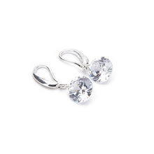 Elegant Silver Color Women Crystal Rhinestone Dangle Earrings Women Jewelry Gifts  J4U66