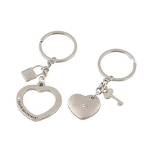 Lovers Heart Lock key chains keyring keyfob Valentine Couple gift purses handbags  J4U66