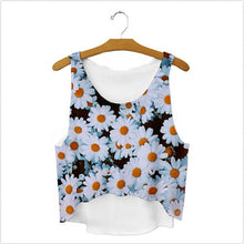 Style Women 3D Printed Vest Casual Sleeveless O-Neck Floral Tank Tops Slim Fitness Plus Size J4U66