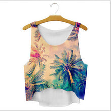 Style Women 3D Printed Vest Casual Sleeveless O-Neck Floral Tank Tops Slim Fitness Plus Size J4U66