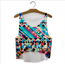 Style Women 3D Printed Vest Casual Sleeveless O-Neck Floral Tank Tops Slim Fitness Plus Size J4U66