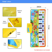 baby toys play matscolorful musical learning mat flash piano music blanket touch educational kids toys 71 2 cm J4U66