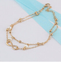 Body Chains Women Silver Plated Anklet Bead Ankle Bracelet Anklets for Women Foot Jewelry J4U66