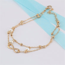 Body Chains Women Silver Plated Anklet Bead Ankle Bracelet Anklets for Women Foot Jewelry J4U66