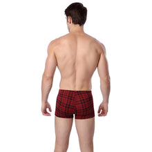comfortable men boxer shorts plaid tartan elastic waist cotton trunks men underwear boxers panties underpants plus size J4U66