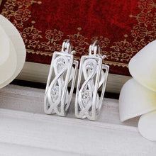 silver plated earing sterling silver jewelry style earrings smte37 J4U66