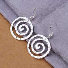 silver plated earing sterling silver jewelry round thread earrings smte353 J4U66
