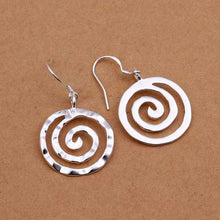 silver plated earing sterling silver jewelry round thread earrings smte353 J4U66