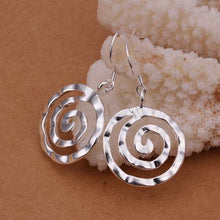 silver plated earing sterling silver jewelry round thread earrings smte353 J4U66
