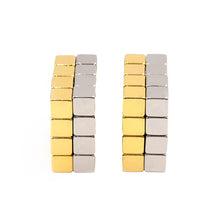 magnetic cube 5 mm 4 pieces neodymium magnets magnetic cube squares magic puzzle educational toy diy golden silver J4U66