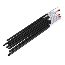 nail painting brush pen 7pcspolish nail brush quartz drawing pen for finger nail toenail painting nail art tools J4U66