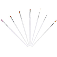 nail painting brush pen 7pcspolish nail brush quartz drawing pen for finger nail toenail painting nail art tools J4U66