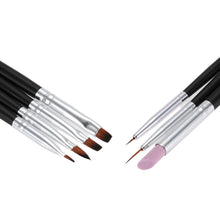 nail painting brush pen 7pcspolish nail brush quartz drawing pen for finger nail toenail painting nail art tools J4U66