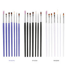 nail painting brush pen 7pcspolish nail brush quartz drawing pen for finger nail toenail painting nail art tools J4U66