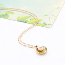 Simulated Pearl Necklace Jewelry Shell Statement Necklace For Women Jewelry S J4U66