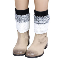 Women Ladies Crochet Knitted Shell Design Boot Cuffs Toppers Knit Leg Warmers Short Liner Boot Socks J4U66
