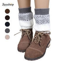 Women Ladies Crochet Knitted Shell Design Boot Cuffs Toppers Knit Leg Warmers Short Liner Boot Socks J4U66