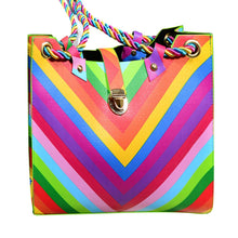 Trendy Women Girl Shoulder Bag Colorful Print Faux Leather Satchel Crossbody Tote Handbag bolsa feminina J4U66