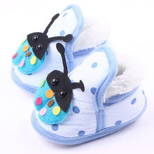 Super Cozy Newborn Baby Boy Ladybug Crib Shoes Toddlers Fleece Walking First Walkers J4U66