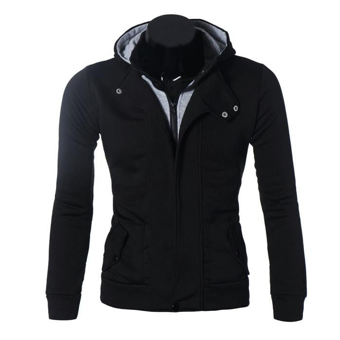 Top Men's Warm Hoodie Hooded Sweatshirt Long Sleeve Jacket Men With Pocket Coat Outwear Casual Plus Size Clothing J4U66