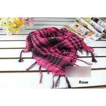 5 Colors Women Men Checkered Arab Grid Neck Keffiyeh Palestine Scarf Wrap 100*100CM J4U66
