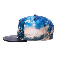 Men Women Snapback Adjustable 3D Waves Baseball Cap Hip Hop Hat Outdoor Fishing Raiders J4U66
