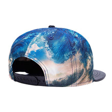 Men Women Snapback Adjustable 3D Waves Baseball Cap Hip Hop Hat Outdoor Fishing Raiders J4U66