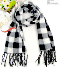 Men Unisex Warm Wrap Scarf Shawl Geometric Scarves Wool Blend J4U66