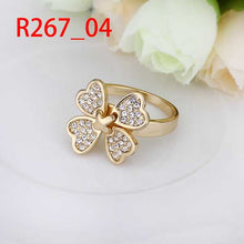 jewelry 18k gp four flower rings for women ring 27 J4U66