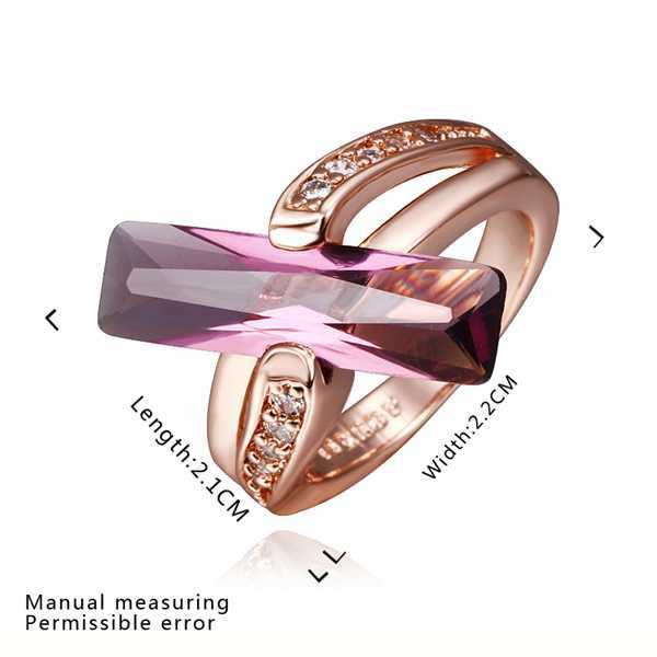 jewelry 18k gp violetta bar rings for women ring 413 J4U66
