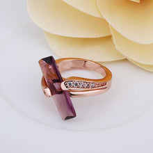 jewelry 18k gp violetta bar rings for women ring 413 J4U66