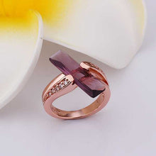 jewelry 18k gp violetta bar rings for women ring 413 J4U66